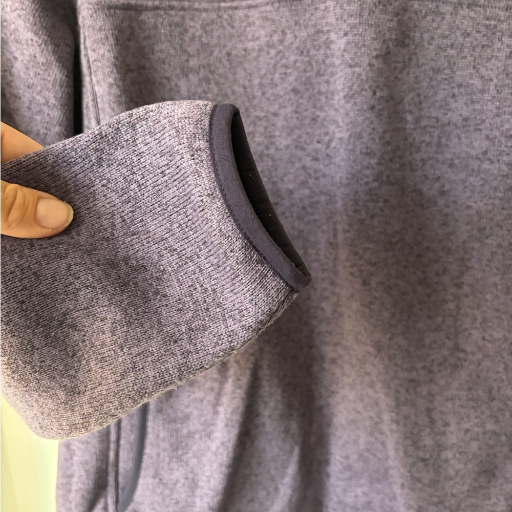 L.L. Bean Purple Sweater Fleece Pullover - Picture 6 of 6